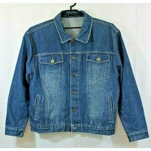 Claudio Nucci Vintage Denim Trucker Jean Jacket Coat Mens Size XL